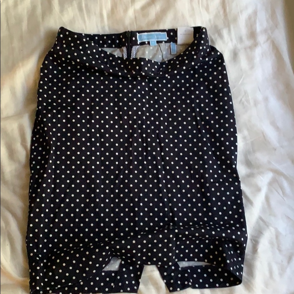 Draper James polka dot pencil skirt
